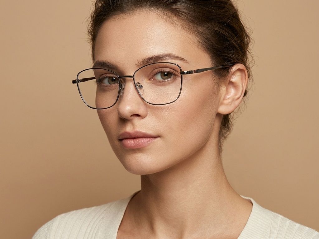Gafas de metal gris mariposa #BS2012-4278