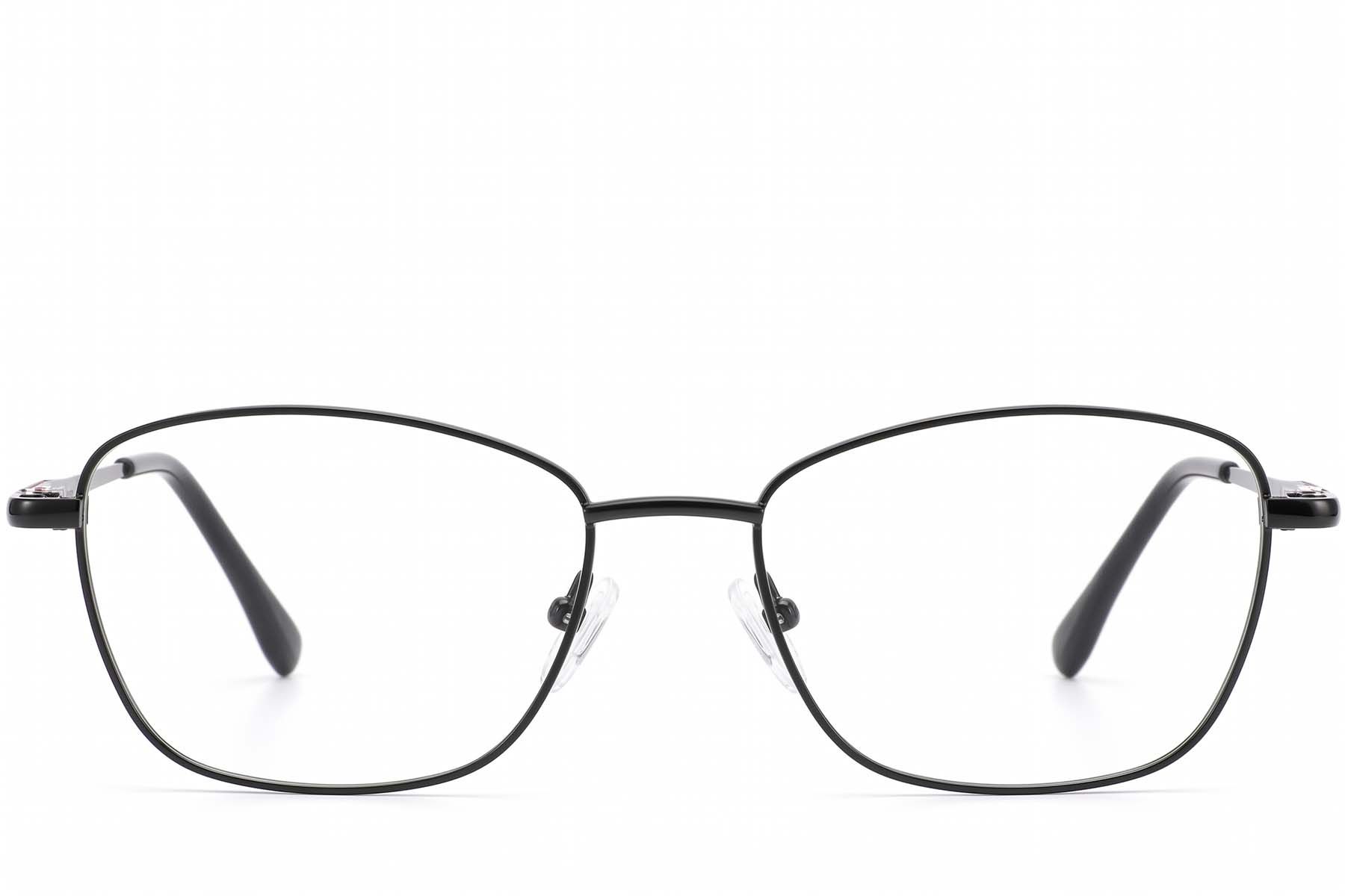 Gafas de metal negro con forma de mariposa #BS2012-4279