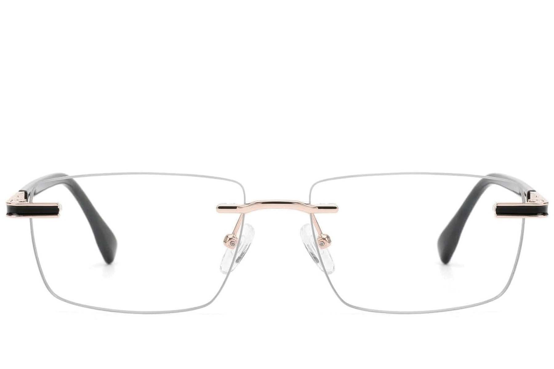 Gafas invisibles de metal dorado #BS2012-4293