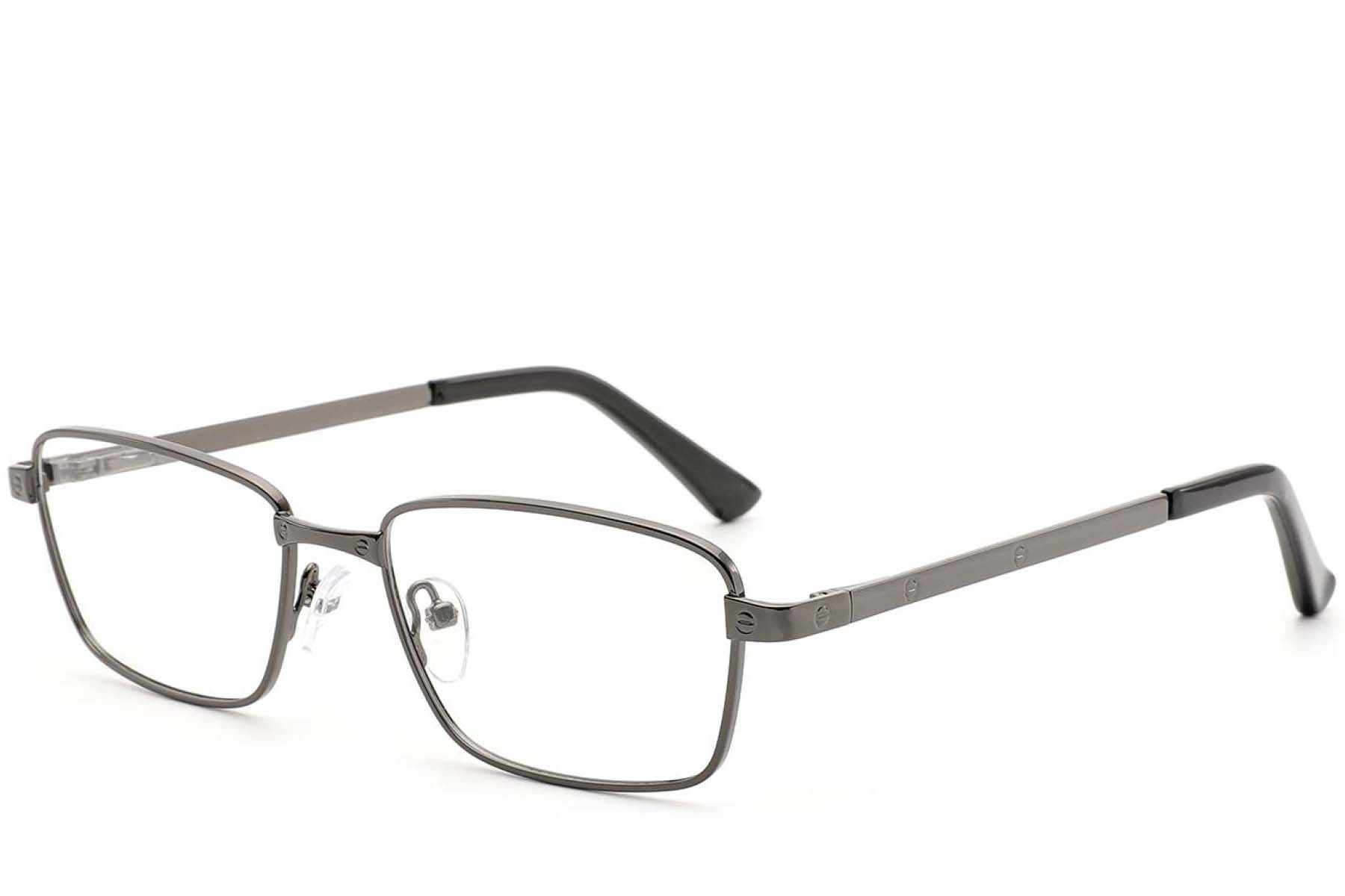 Rechteckige graue Metallbrille #BS2012-4336