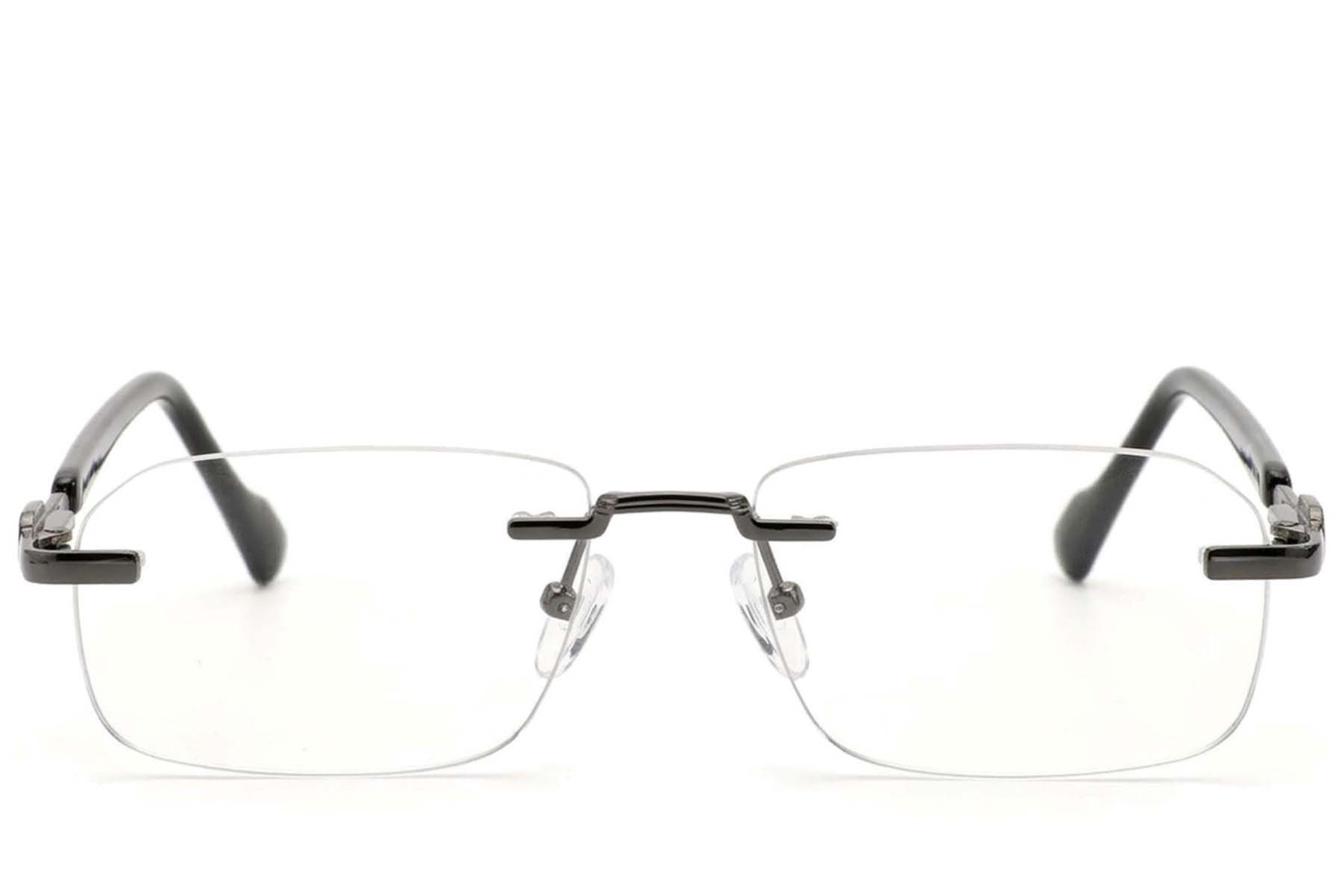 Unsichtbare graue Metallbrille #BS2012-4341