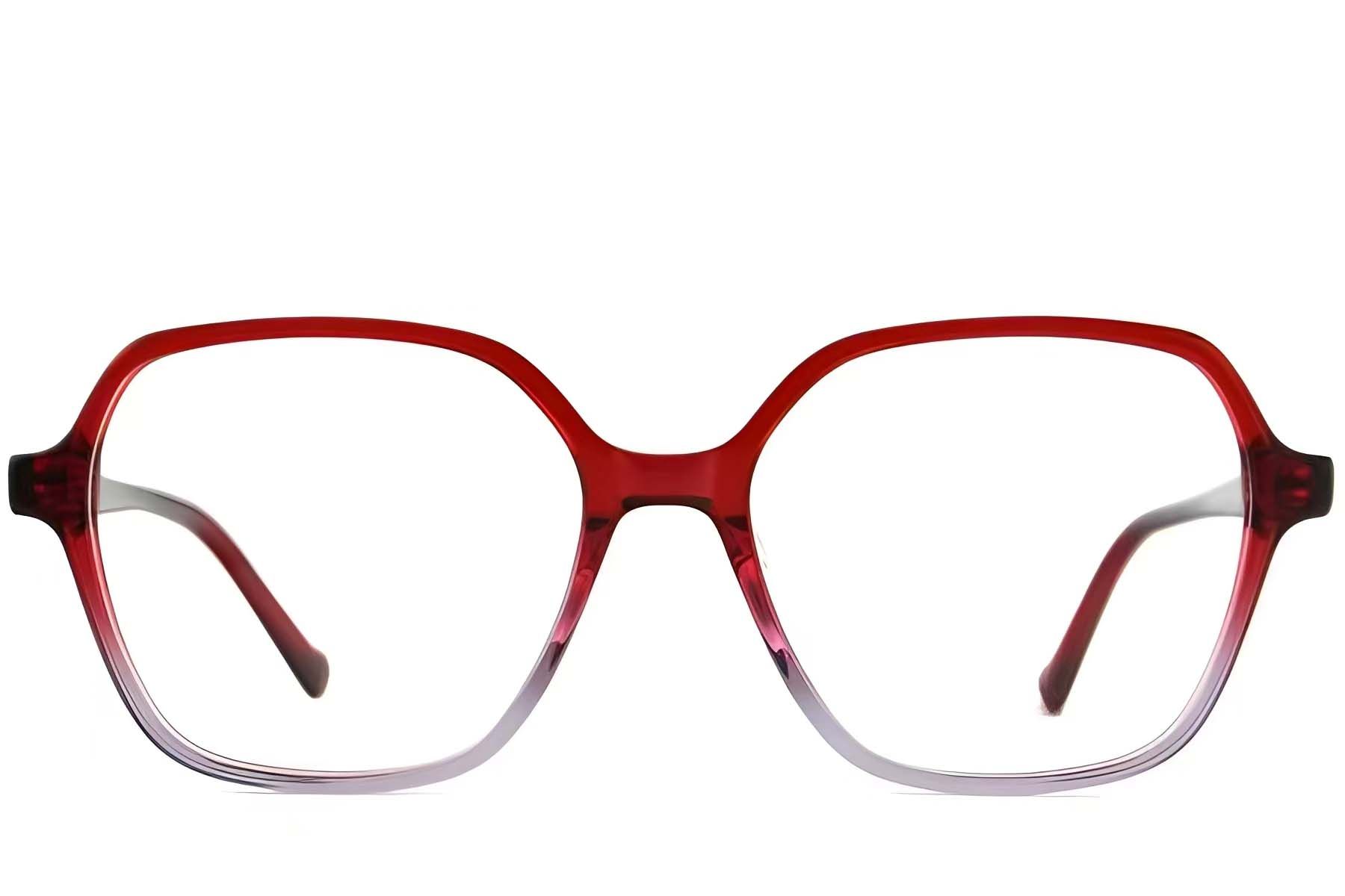 Vasos rectangulares de acetato rojo #BS2012-4409