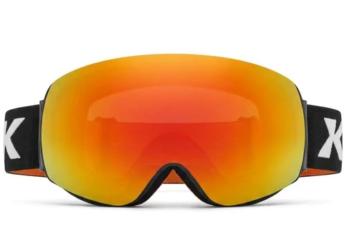 Unregelmäßige schwarze Skibrille aus TPU-Kunststoff mit magnetischer Linse #BS2019-0001