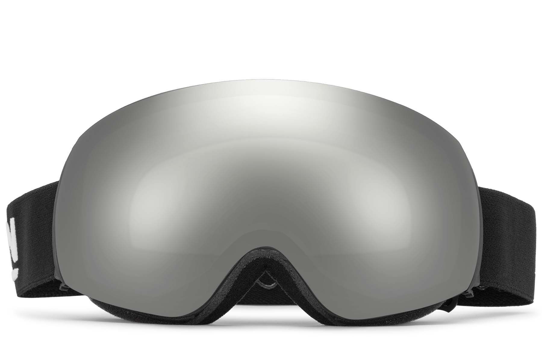 Irregular Black TPU Plastic Magnetic Lens Ski Goggles #BS2019-0002