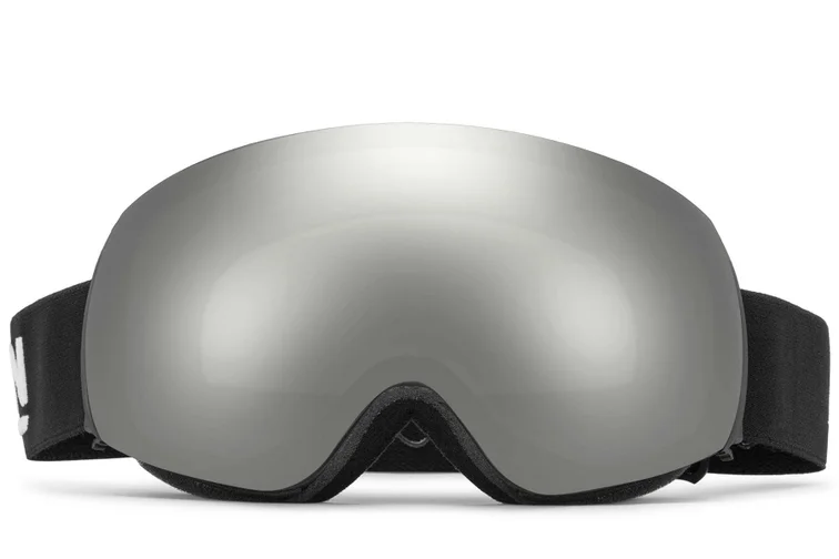 Irregular Black TPU Plastic Magnetic Lens Ski Goggles #BS2019-0002