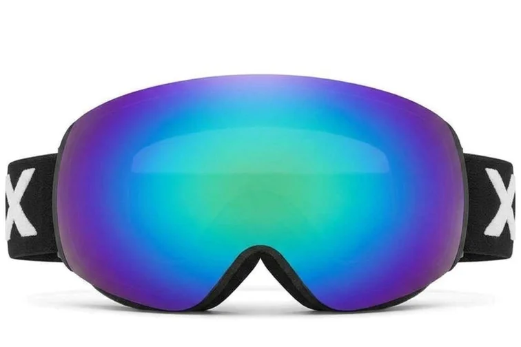 Irregular Black TPU Plastic Magnetic Lens Ski Goggles #BS2019-0003