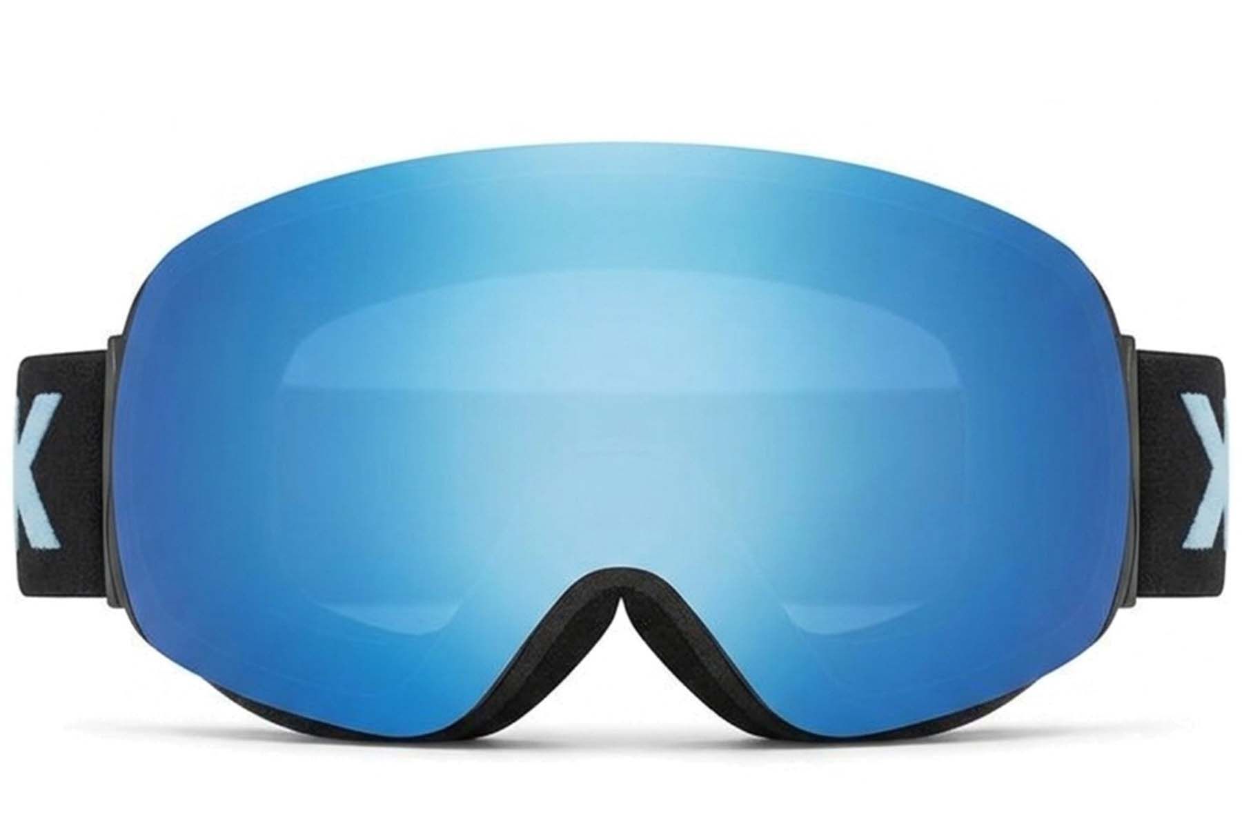 Irregular Black TPU Plastic Magnetic Lens Ski Goggles #BS2019-0005
