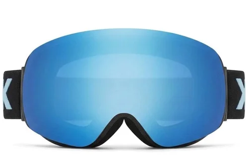 Unregelmäßige schwarze Skibrille aus TPU-Kunststoff mit magnetischer Linse #BS2019-0005