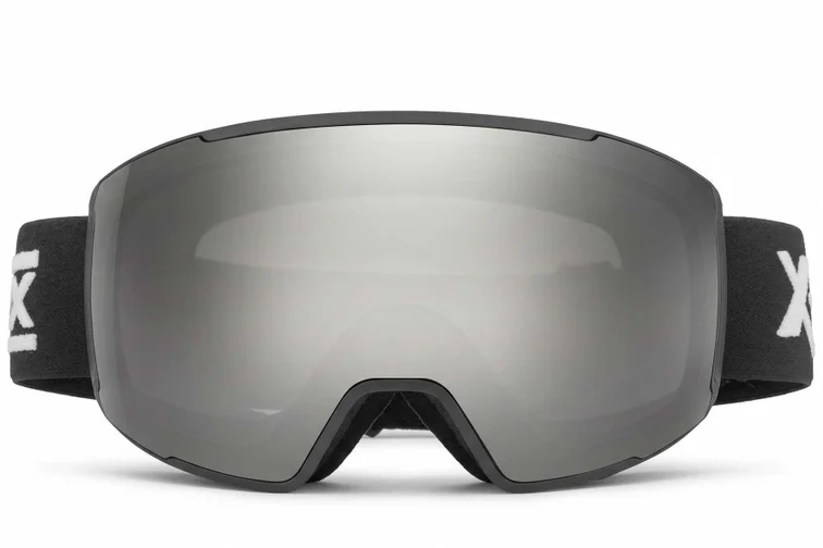 Unregelmäßige schwarze Skibrille aus TPU-Kunststoff mit magnetischer Linse #BS2019-0008