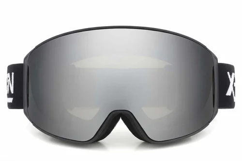 Unregelmäßige schwarze Skibrille aus TPU-Kunststoff mit magnetischer Linse #BS2019-0020