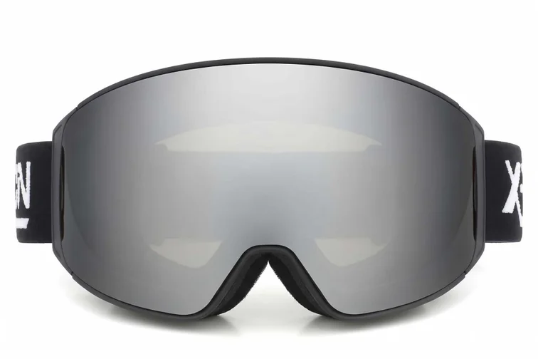 Irregular Black TPU Plastic Magnetic Lens Ski Goggles #BS2019-0020