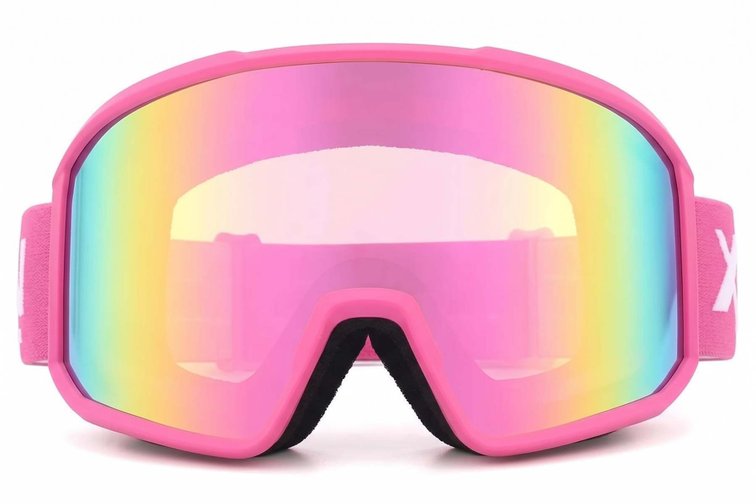 Irregular Pink TPU Plastic Ski Goggles #BS2019-0025