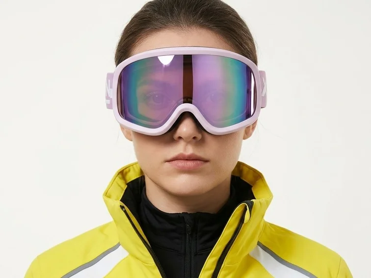 Irregular Purple TPU Plastic Ski Goggles #BS2019-0027