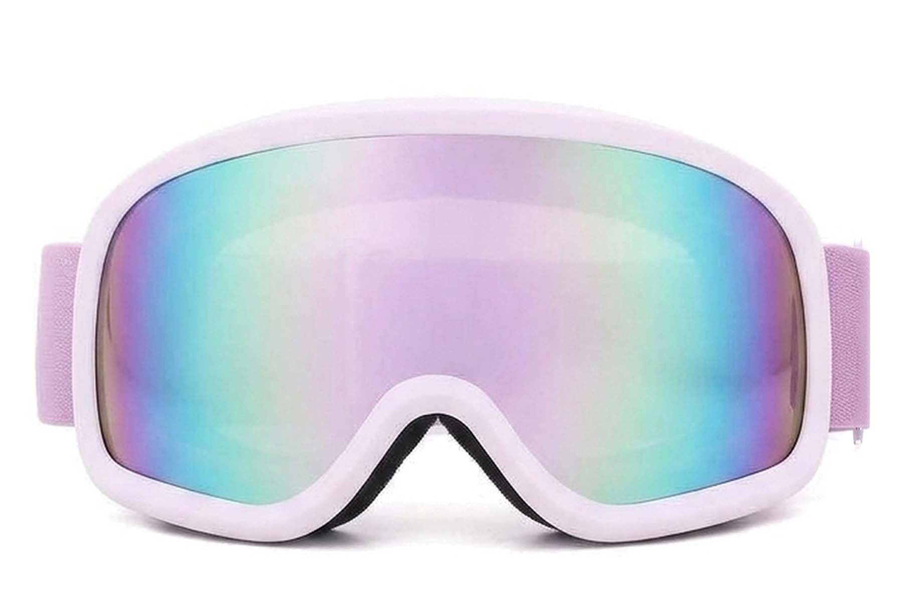 Irregular Purple TPU Plastic Ski Goggles #BS2019-0027