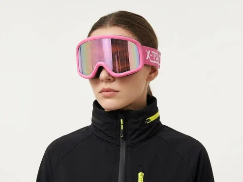 Unregelmäßige rosa Skibrille aus TPU-Kunststoff #BS2019-0029