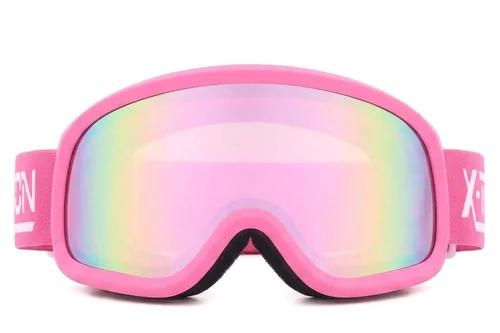 Unregelmäßige rosa Skibrille aus TPU-Kunststoff #BS2019-0029