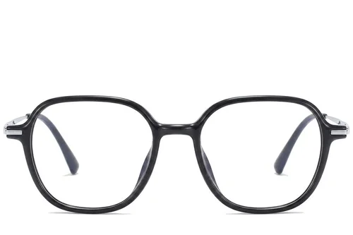 Lunettes rectangulaires noires TR90 #BS218-0504