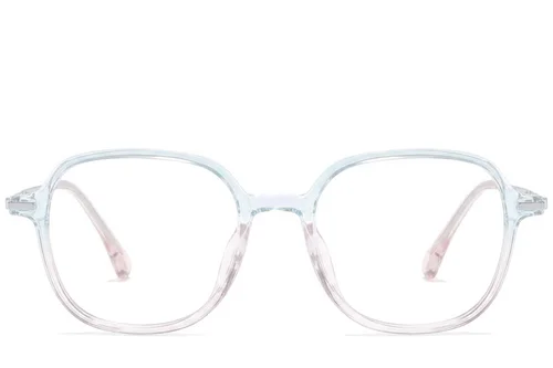 Lunettes rectangulaires bleues TR90 #BS218-0510