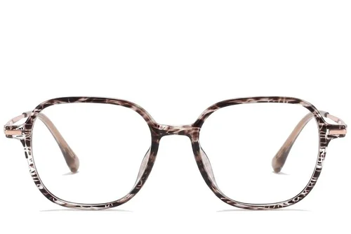 Lunettes rectangulaires marron TR90 #BS218-0511