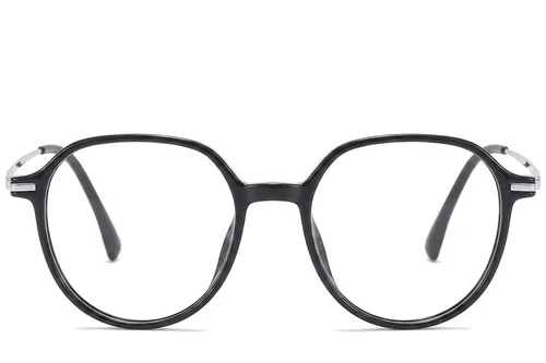 Lunettes ovales noires TR90 #BS218-0512