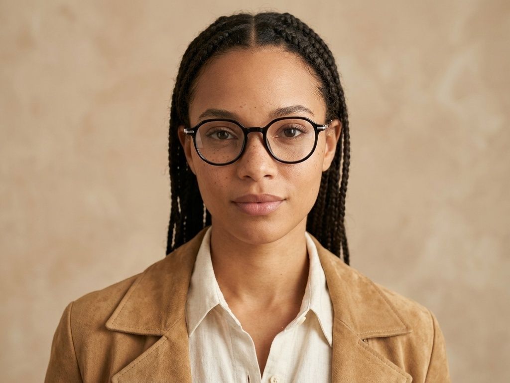 Oval Black TR90 Glasses #BS218-0512