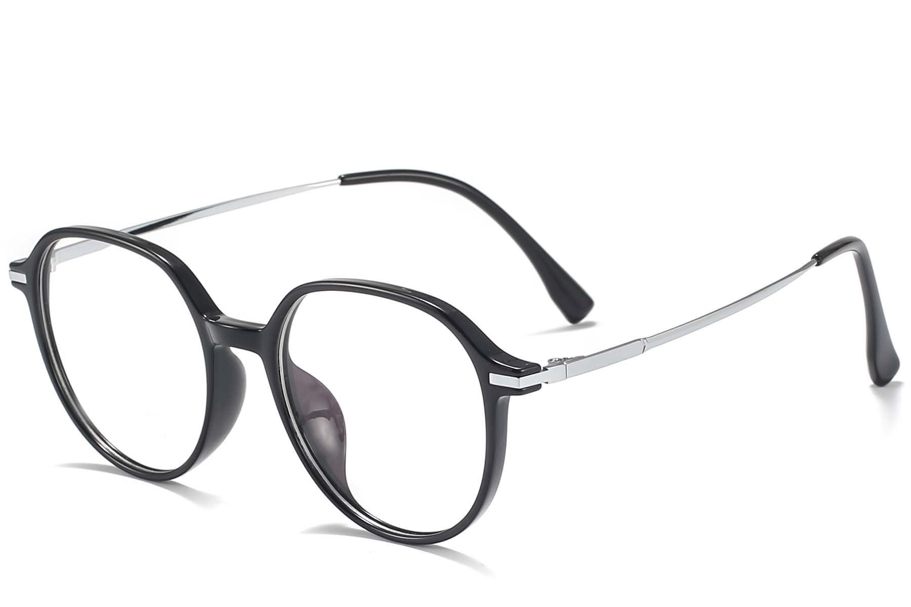 Ovale zwarte TR90-bril #BS218-0512