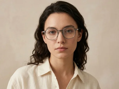 Lunettes ovales vertes TR90 #BS218-0514