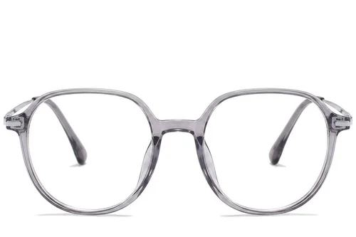 Lunettes ovales grises TR90 #BS218-0515