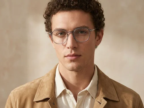 Lunettes ovales grises TR90 #BS218-0515