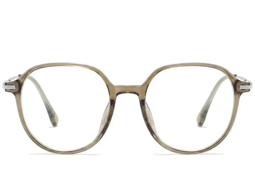 Lunettes ovales vertes TR90 #BS218-0516