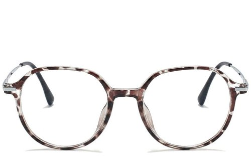 Lunettes ovales marron TR90 #BS218-0517