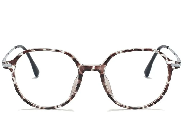Lunettes ovales marron TR90 #BS218-0517