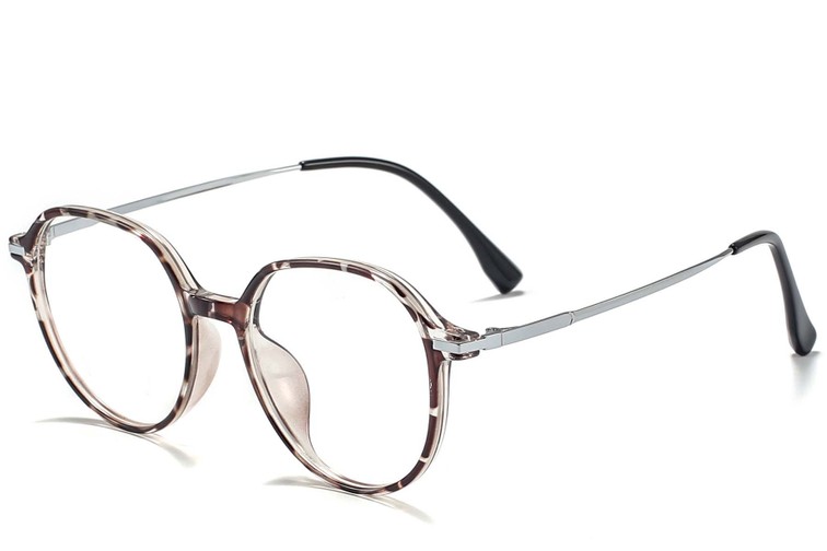 Ovale braune TR90-Brille #BS218-0517