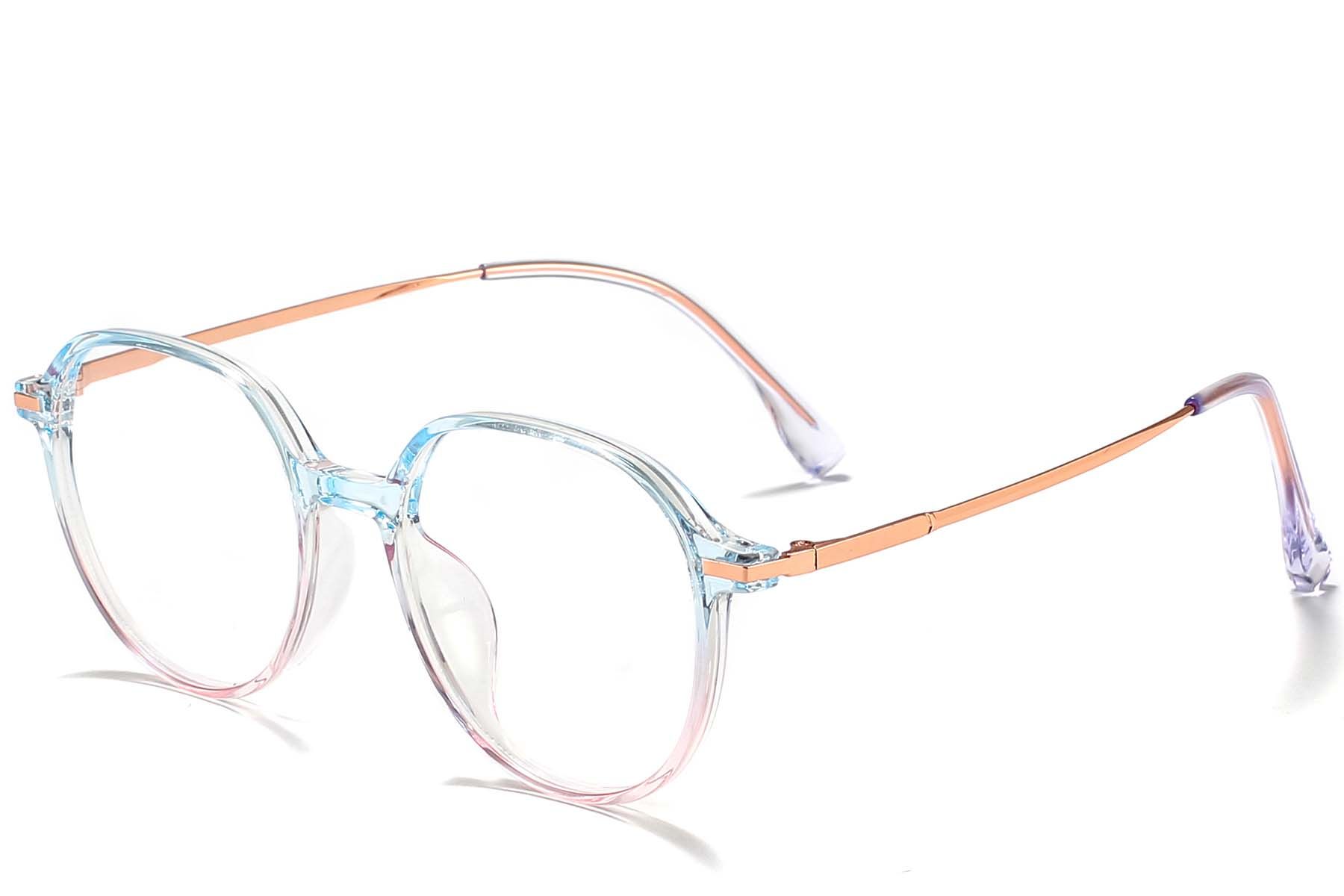 Ovale blaue TR90-Brille #BS218-0518