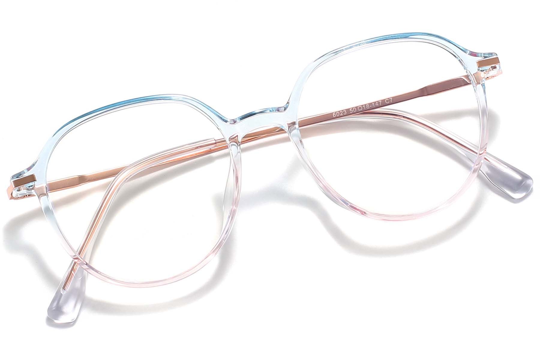 Ovale blaue TR90-Brille #BS218-0518