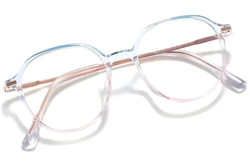 Lunettes ovales bleues TR90 #BS218-0518