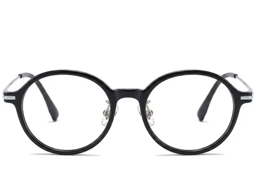 Lunettes ovales noires TR90 #BS218-0519