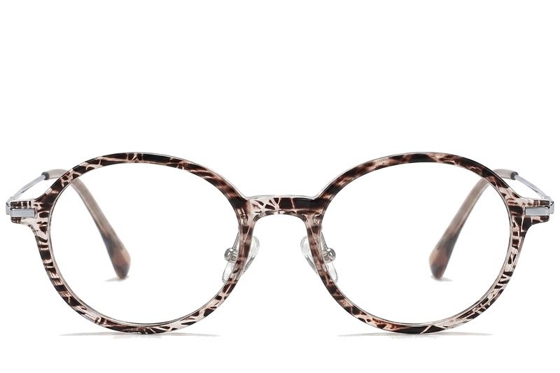 Lunettes ovales marron TR90 #BS218-0520