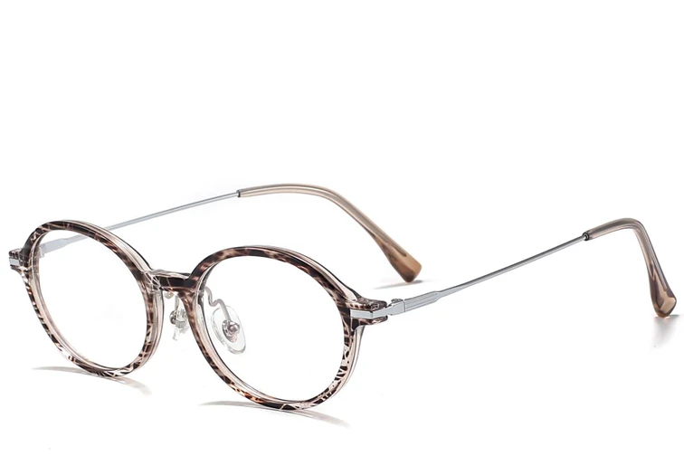 Gafas ovaladas marrones TR90 #BS218-0520