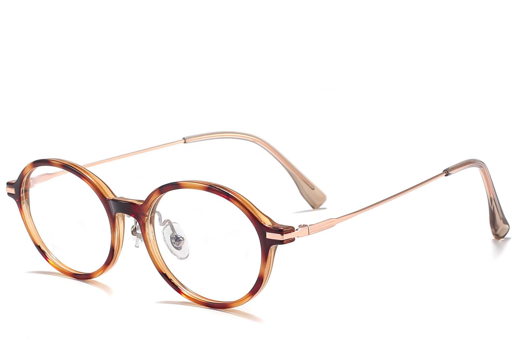 Ovale TR90-Brille in Schildpattoptik #BS218-0524