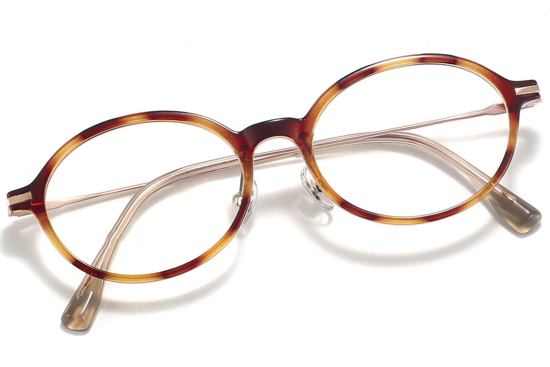 Ovale TR90-Brille in Schildpattoptik #BS218-0524