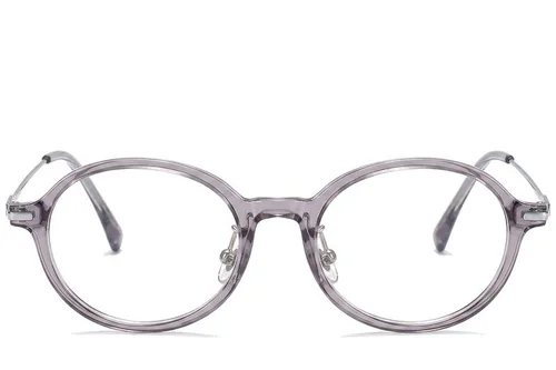 Lunettes ovales violettes TR90 #BS218-0526