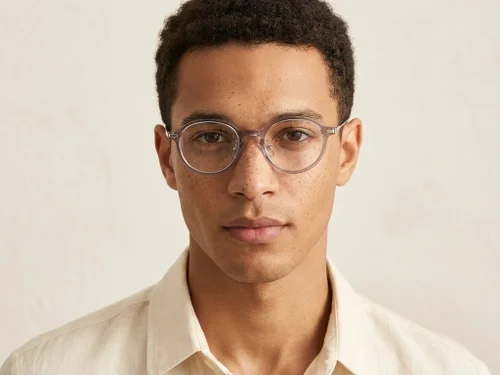 Lunettes ovales violettes TR90 #BS218-0526