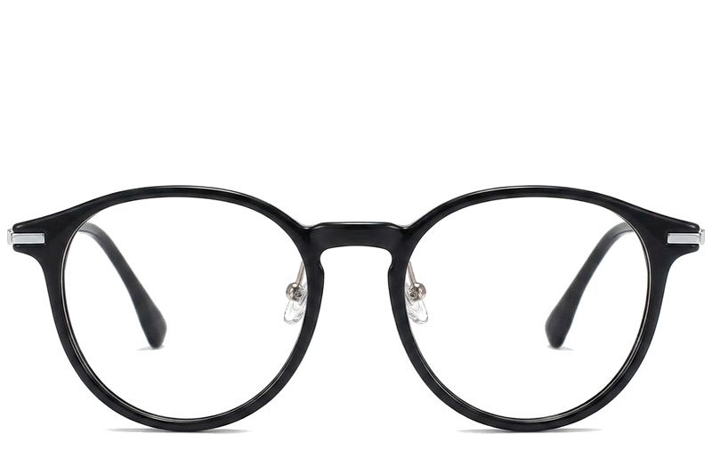 Ovale schwarze TR90-Brille #BS218-0528