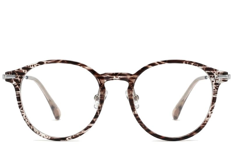 Lunettes ovales marron TR90 #BS218-0529
