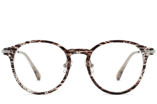 Lunettes ovales marron TR90 #BS218-0529