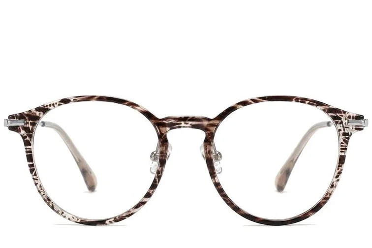 Lunettes ovales marron TR90 #BS218-0529