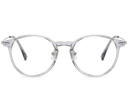 Lunettes ovales grises TR90 #BS218-0531