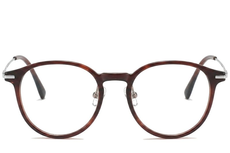 Lunettes ovales marron TR90 #BS218-0532