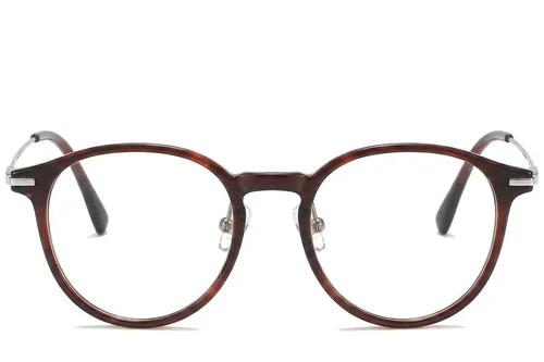 Lunettes ovales marron TR90 #BS218-0532
